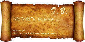 Török Blanka névjegykártya